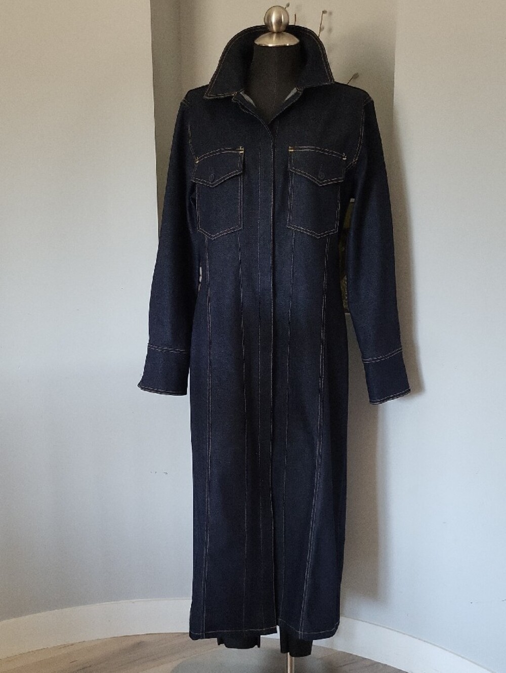 Classic Denim Maxi Dress/ Duster Women's size XL